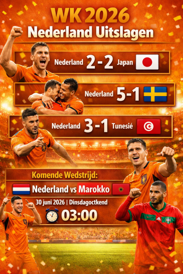 Uitslagen 3 wedstri…