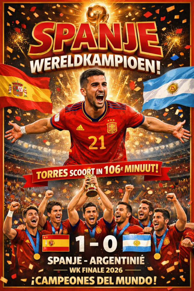 Spanje kampioen wk …